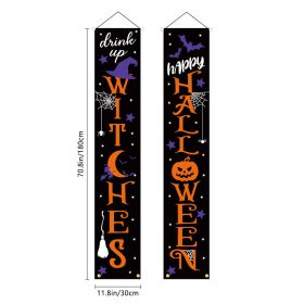 Fall Decor- halloween Decoration Fall Decorations for Home - Welcome & Hello Fall Signs for Front Door Harvest Decoration - Hanging Leaves and Pumpkin (Color: as pic I)